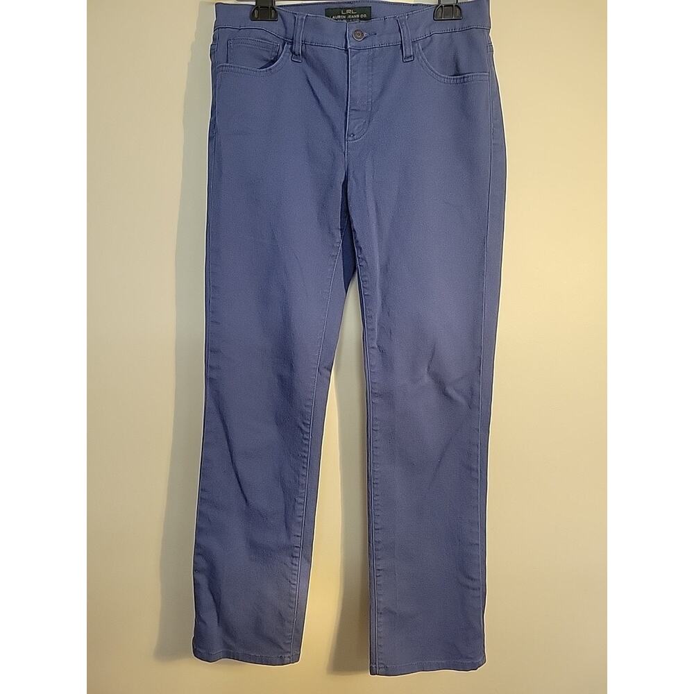 LRL Lauren Ralph Lauren Women's Classic Straight Denim Jeans Blue Size 10